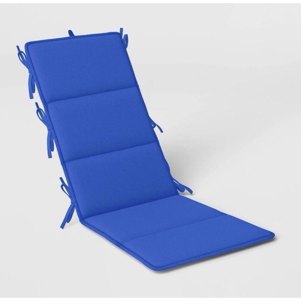 Room Essentials Adirondack Outdoor Chair Cushion Blue 18"x42" NEW